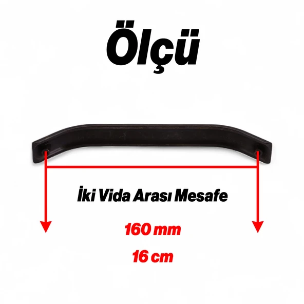 Mutfak Dolabı Dolap Kulpları Kapak Kulbu Kulpu Mobilya ÇekmeceVolga (160 MM 16 CM) Antik Sarı Metal - Resim 2