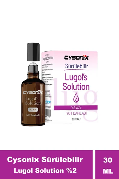 Cysonix Sürülebilir Lugol Solution %2 30 ml ürün görseli 1