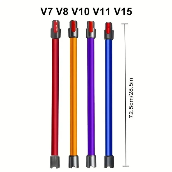 Dysn V7 V8 V10 ile uyumlu uzatma borusu Kırmızı 73cm - 2