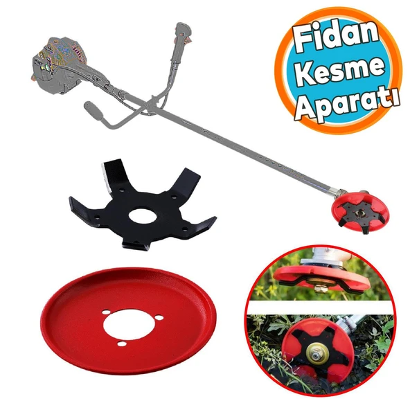 Metal Filiz Fidan Dal Biçme Kesme Aparatı 5 Kollu Bıçkı Yedek Bıçak Benzinli Tırpan Uyumlu ürün görseli