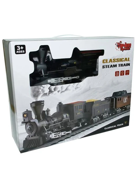 Vardem Işıklı ve Sesli Klasik Buharlı Tren Seti 30 Parça 1613A ürün görseli 1
