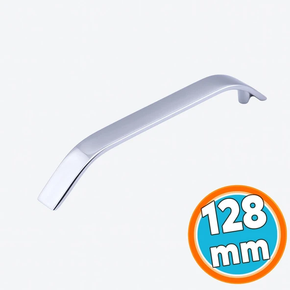 Dolap Mobilya Mutfak Çekmece Dolabı Dolap Kulpları Kulbu Metal Alara Krom (128 MM - 12.8 CM) Kulpu ürün görseli