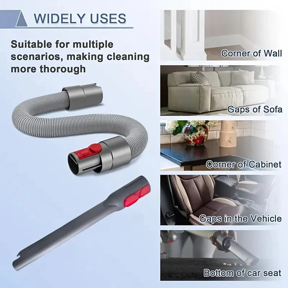 Dysn V7 V8 V10 V11 V12 V15 G5 GEN5 Uzatılabilir Hortum ve Dar Alan Ucu - Resim 4