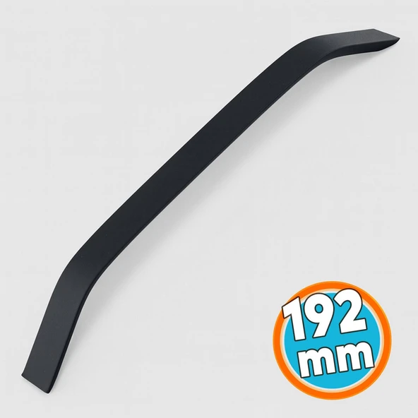 Mobilya Çekmece Mutfak Dolabı Dolap Kulpları Kulbu Kulpu Siyah Metal Kulp 192 mm - 19.2 cm ürün görseli
