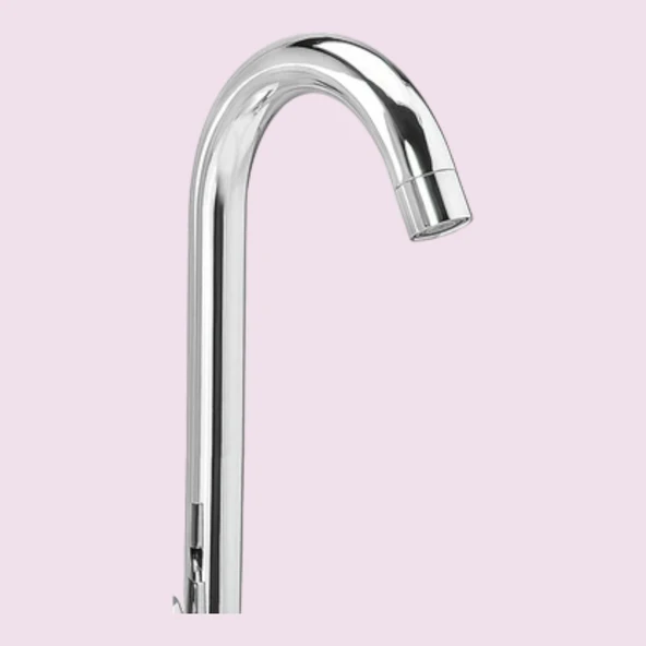 Lavabo Mutfak Musluk Batarya Kuğu Metal Lüks Uzun Evye Borusu Krom Su 360° Dönen Kaliteli Dayanıklı - Resim 4