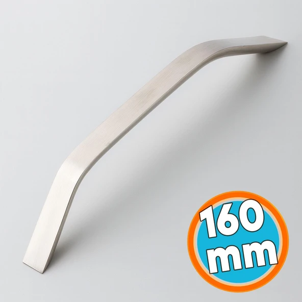 Mobilya Çekmece Mutfak Dolabı Dolap Kapak Kulpları Kulb Kulpu 16 cm Metal İnox Kulp 160 mm ürün görseli