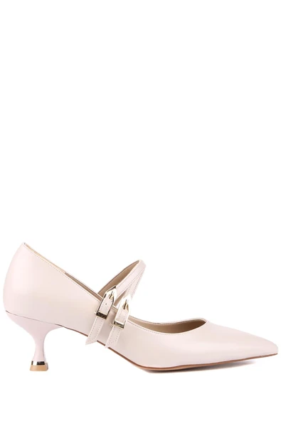 Stato - Ten Rengi Tokalı Kadın Topuklu Ayakkabı - Resim 2