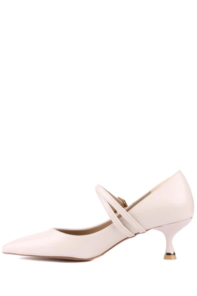 Stato - Ten Rengi Tokalı Kadın Topuklu Ayakkabı - Resim 4