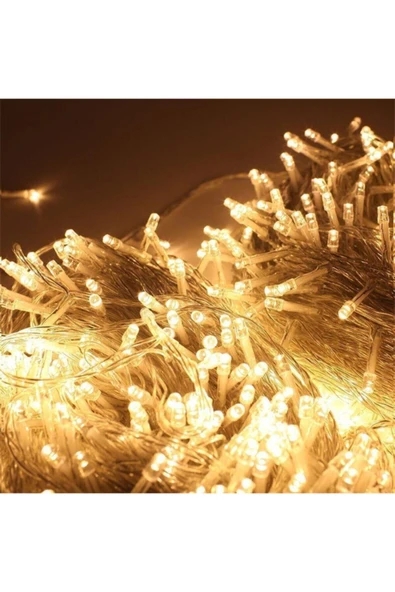 Parti 100 Ledli Fişli Led, Dekor Lambası Animasyonlu 10m Günışığı Yılbaşı Ağacı Işığı 10m - Resim 2