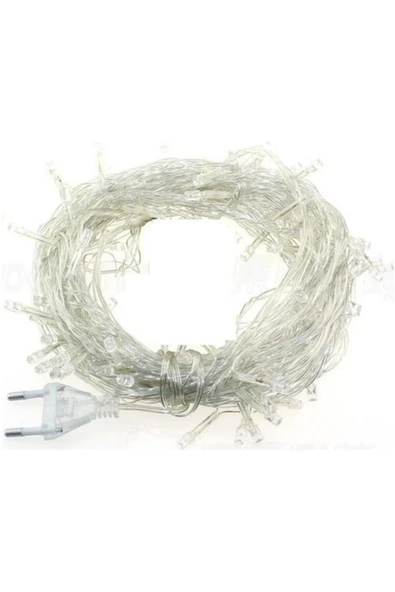 100 Ledli Fişli Led, Dekor Lambası 10m Günışığı Yılbaşı Ağacı Işığı Prt100ledışık - Resim 2