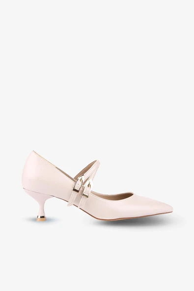 Stato - Ten Rengi Tokalı Kadın Topuklu Ayakkabı - Resim 3