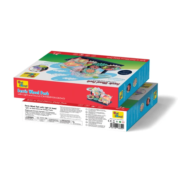 Ogi Mogi Toys Işıklı ve Sesli Dönme Dolaplı Penguenli Lunapark Oyun Seti - Resim 8