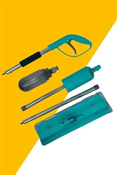 Northcity Döner Başlıklı Spreyli Mop Parke Ahşap Fayans Temizleyici Su Hazneli Sihirli Paspas - 8