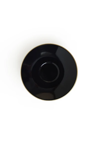 Keramika Siyah Gold Kera Çay Takımı 12 Parça 6 Kişilik - 8