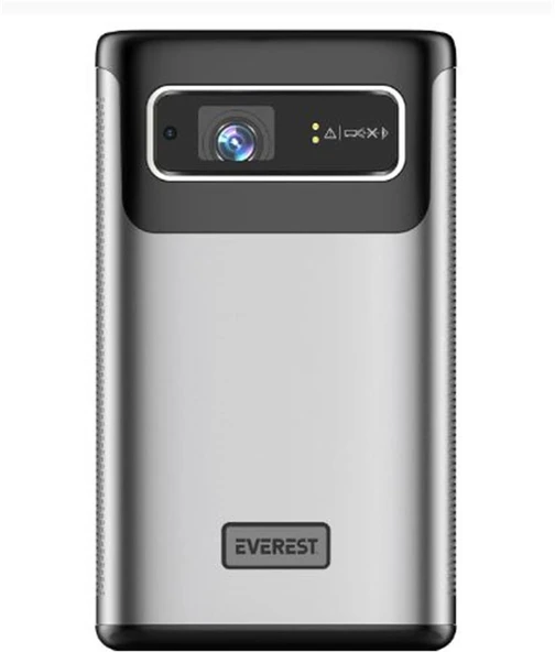 Everest PJ-DLP21 Gri 8000mAh Odaklamalı 960-540 4K 5400 Lümen Android 9.0 Dokunmatik DLP Projeksiyon