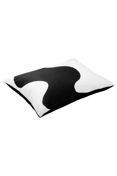 Cozy Home Mono Çift Taraflı Yastık Kılıfı Flow Siyah 50x70 ürün görseli 1