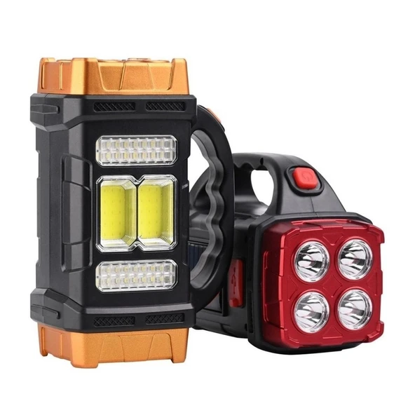 Northcity Sor ve USB Şarjlı LED COB El Feneri 1500 mAh Şarjlı Taşınabilir Çalışma IşığıSu Geçirmez HB2678