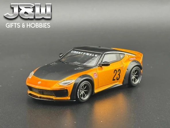 Mini Gt BL 782 Nissan Fairlady Z LB-NATION WORKS LB Gold 1/64 Model Araba - Resim 3