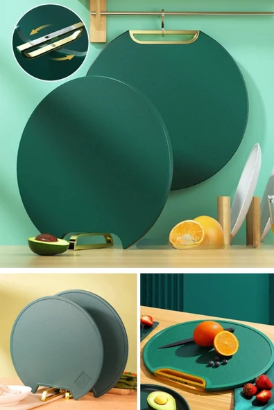 Northcity Mutfak SebzeMeyveEtBalıkEkmek Doğrama Kesme Tahtası Standlı Kesim Panosu - 6