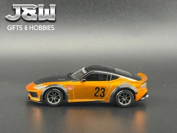 Mini Gt BL 782 Nissan Fairlady Z LB-NATION WORKS LB Gold 1/64 Model Araba - Resim 2