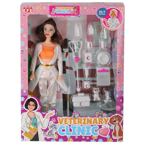 875 Veteriner Manken Bebek -Efe Toys - 5