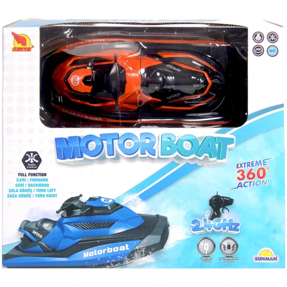 Motorboat 2.4 Ghz Kumandalı Full Fonksiyon Jet Ski  NessiWorld - Resim 5
