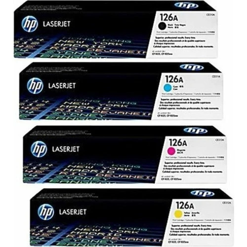 Hp 126A 4 Renk Set 310A/313A Toner Hp Laserjet CP1025 - CP1025NW ürün görseli