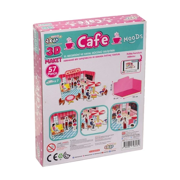 Cafe Maket 3 Boyutlu Puzzle - Resim 2