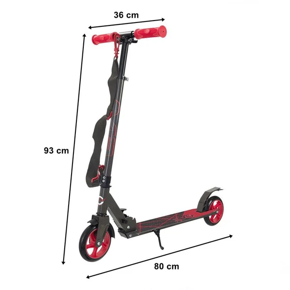 Evo Flexi 2 Tekerlekli Scooter Kırmızı - 3