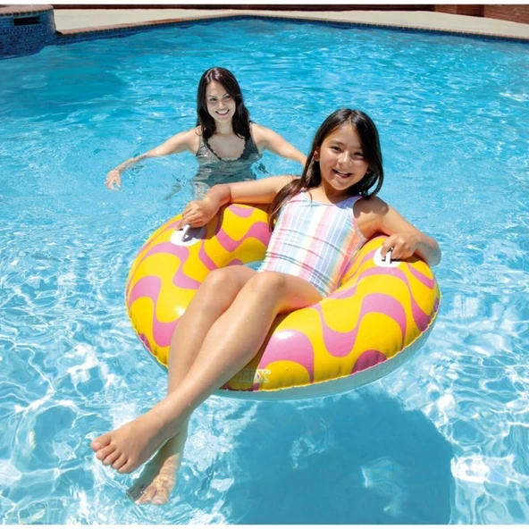 59256 Tutamaçlı Girdap Halkaları Desenli Simit 91 cm - 3