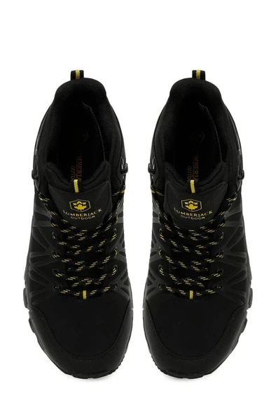 Lumberjack SHELL HI G 5PR 102031773 Unisex Su Geçirmez Outdoor Bot Siyah Sarı 36-40 - 4