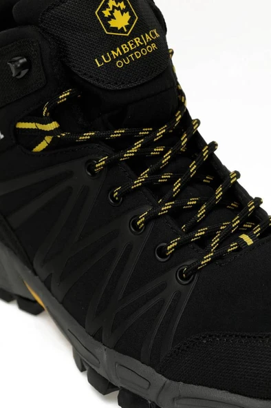 Lumberjack SHELL HI G 5PR 102031773 Unisex Su Geçirmez Outdoor Bot Siyah Sarı 36-40 - 7