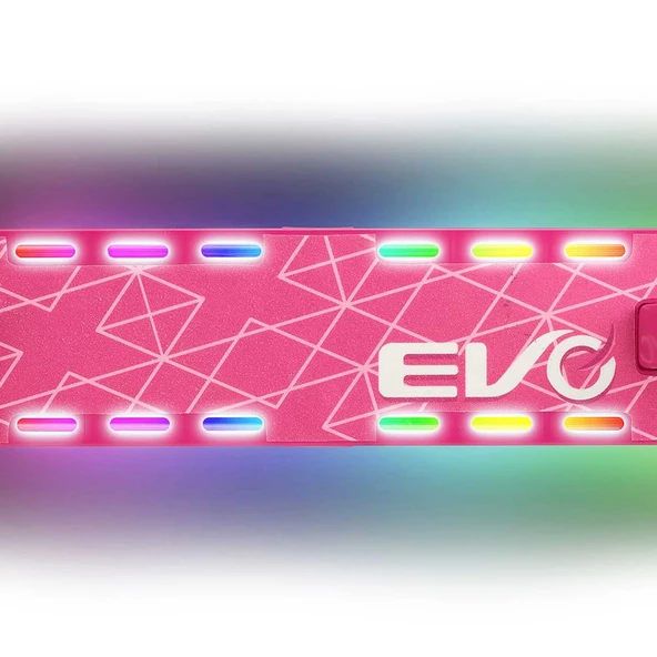 Evo 2 Tekerlekli Flash Işıklı Pembe Scooter - Resim 5