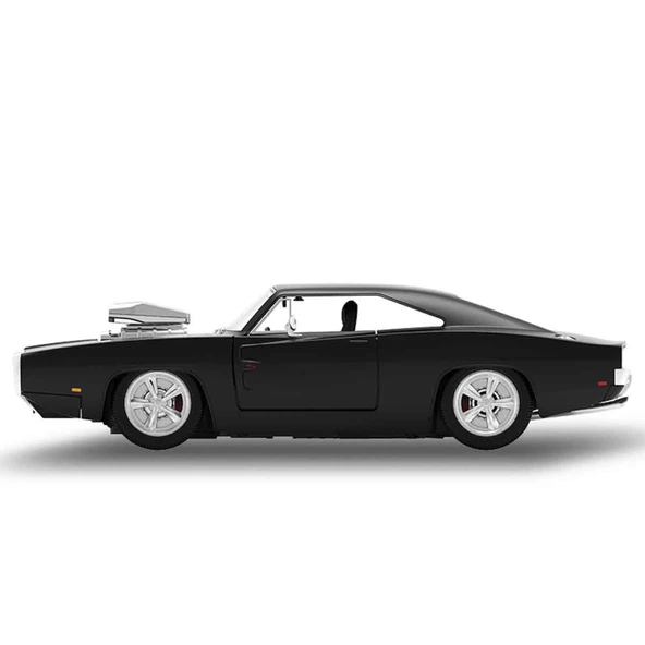 1:16 1970 Dodge Charger R/T Sesli ve Işıklı Uzaktan Kumandalı Araba - Resim 3