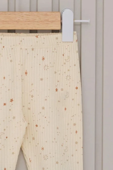 Kız Bebek 5'Li Zıbın Seti USB2107 Krem - Resim 3