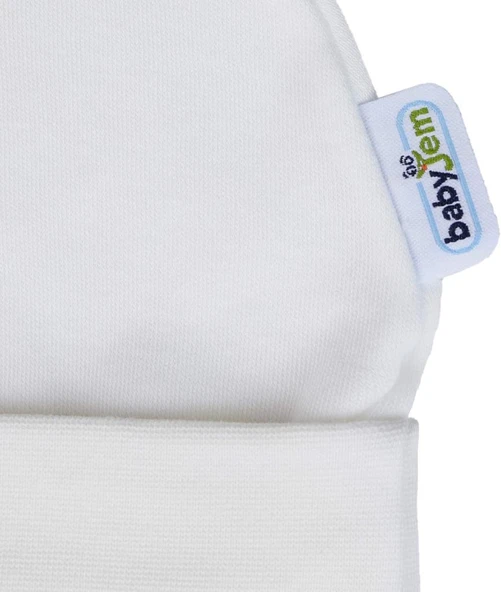 Yenidoğan Bebe Şapka 397 Beyaz - 2