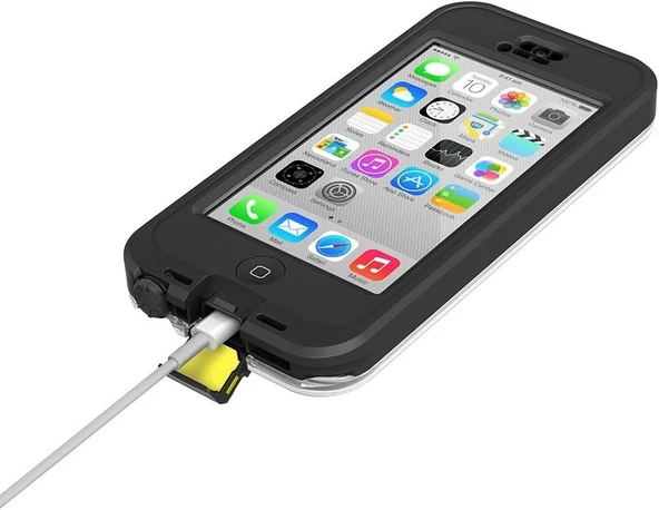 Lifeproof Nüüd İphone 5c Korumalı Kılıf Siyah/Şeffaf (Su Geçirmez) - Resim 6