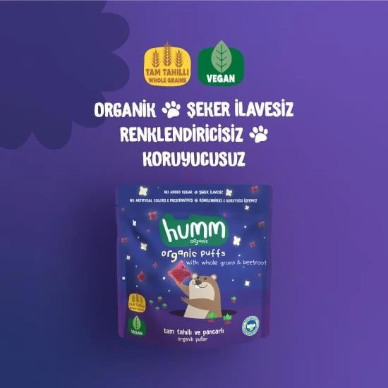Humm Organik Pancarlı ve Tam Tahıllı Puflar 30 Gr - 2