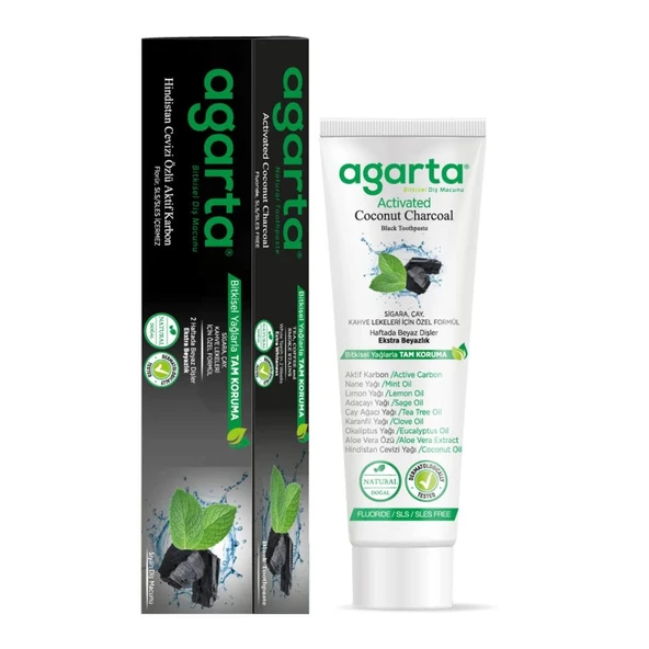 Hindistan Cevizi Özlü Aktif Karbon Diş Macunu 100ml ürün görseli 1