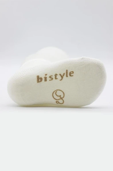 NessiWorld Puanlı Kaymaz Penye Soket Çorap 3'Lü BS10108 Bej - 5