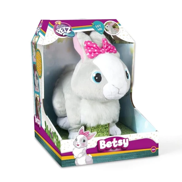 9586 Sesli ve Hareketli Peluş Tavşan Betsy -NessiWorldman - Resim 2