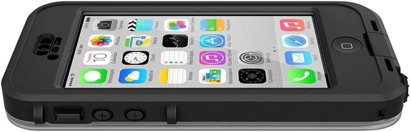 Lifeproof Nüüd İphone 5c Korumalı Kılıf Siyah/Şeffaf (Su Geçirmez) - Resim 3