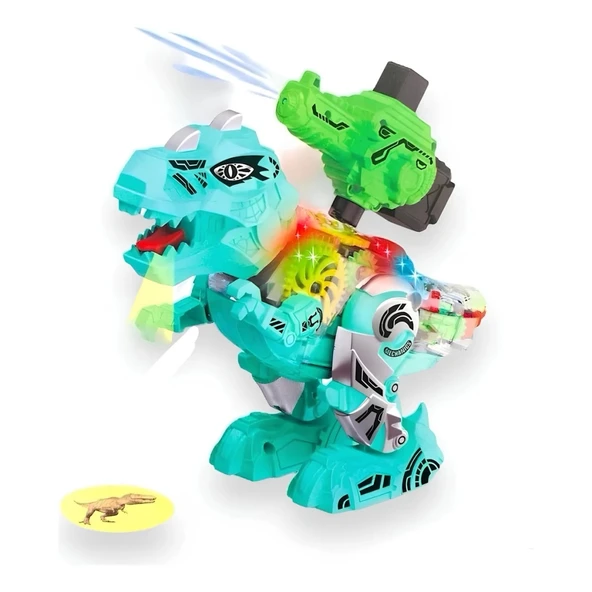 Sesli ve Işıklı Yürüyen Dinazor ProjeNessiWorldiyonlu - 3