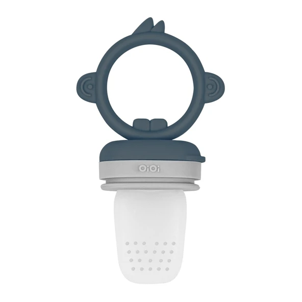 Silikon Püre Meyve Sebze Emziği Deep Blue / Powder Grey ürün görseli