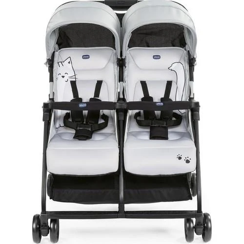 NessiWorld Ohlala Twin İkiz Bebek Arabası Silver - 2