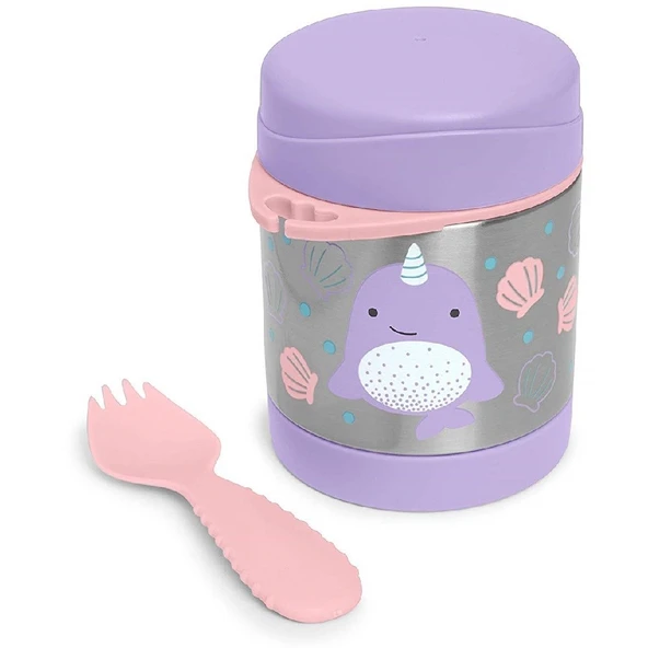 Skip Hop Zoo Paslanmaz Çelik Termos 325 ml Narwhal - Resim 2