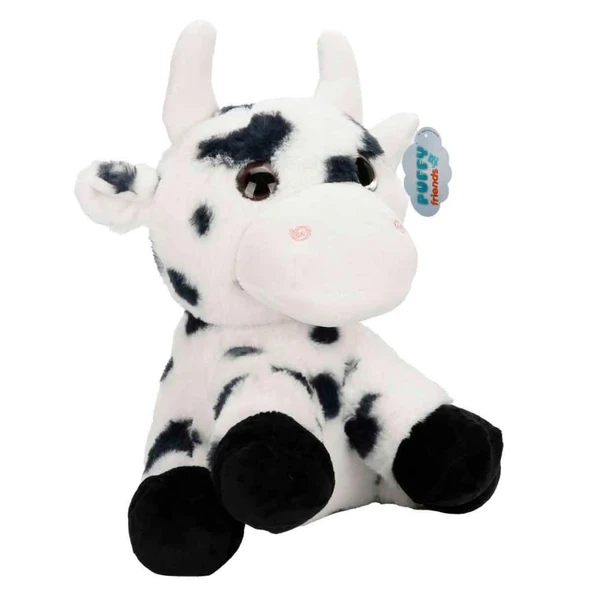 4778 Benekli İnek Peluş 30 cm -NessiWorldman - 4