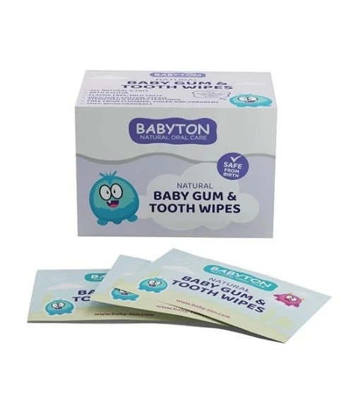 Babyton Bebekler İçin Diş Ve Damak Temizleme Mendili ürün görseli 1