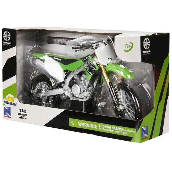 57483 NessiWorld- Kawasakı  KX450 Yeşil 1:12 - Resim 3