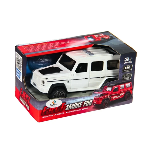 Işıklı Sesli Duman Çıkaran Sürtmeli Jeep BCP-1B - 2